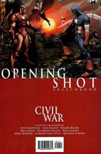 Обложка Комикса: «Civil War: Opening Shot Sketchbook: #1»