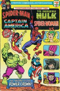 Обложка Комикса: «7-11: Spider-man, Spider-Woman, Captain America, Hulk: #1»